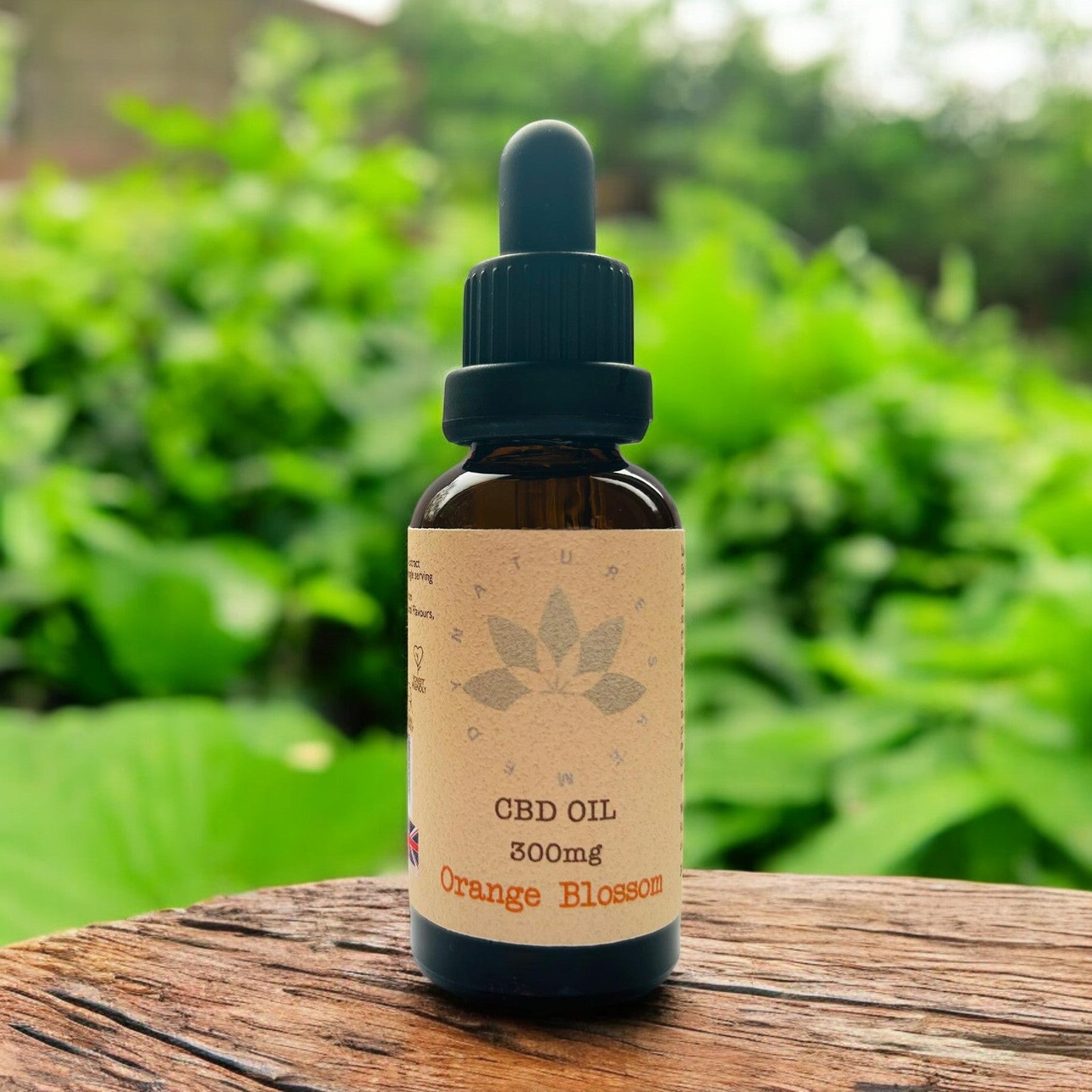 CBD Oil 300mg - 30ml Bottle - Orange Blossom - Nature's Remedy
